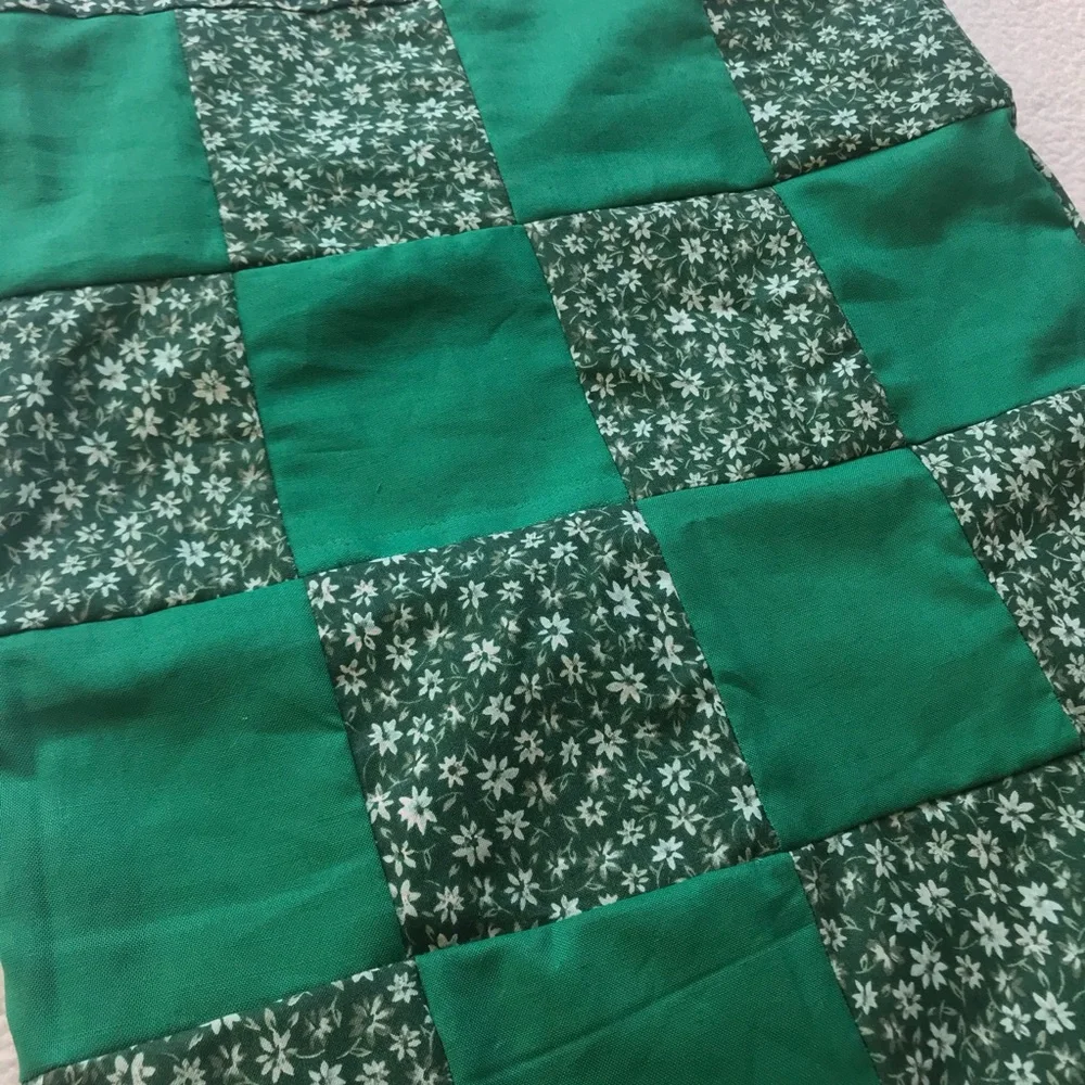 Handmade Forest Green Floral Tote Bag BRAND NEW - Picture 4 of 5
